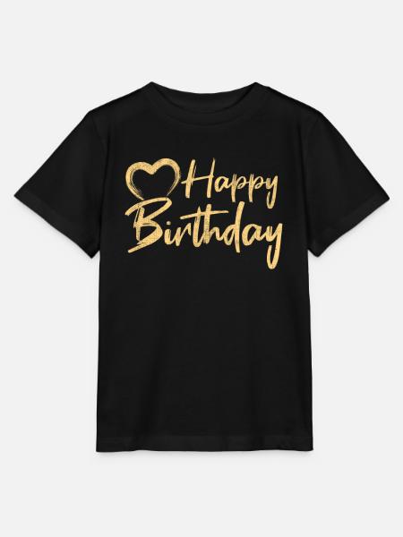 Happy Birthday - Stanley/Stella Kinder T-Shirt MINI CREATOR - Schwarz