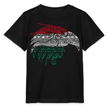 Mexican Eagle Aztec style, - Stanley/Stella MINI CREATOR Kids’ T-Shirt - black - Front - Mikhail (115cm)
