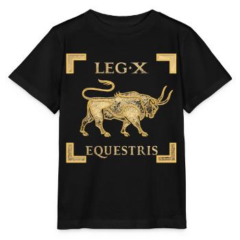 Legio X Equestris Jules César - T-shirt bio MINI CREATOR Stanley/Stella Enfant - noir - Devant - Mikhail (115cm)