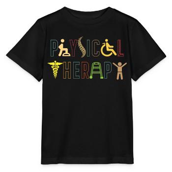 Physiothérapie - T-shirt bio MINI CREATOR Stanley/Stella Enfant - noir - Devant - Mikhail (115cm)