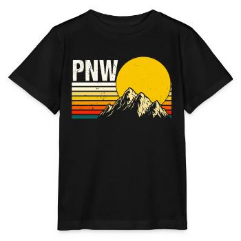 PNW Pacifique Nord-Ouest Bigfoot - T-shirt bio MINI CREATOR Stanley/Stella Enfant - noir - Devant - Mikhail (115cm)