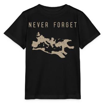 Empire romain, Romains anciens, César - T-shirt bio MINI CREATOR Stanley/Stella Enfant - noir - Devant - Mikhail (115cm)