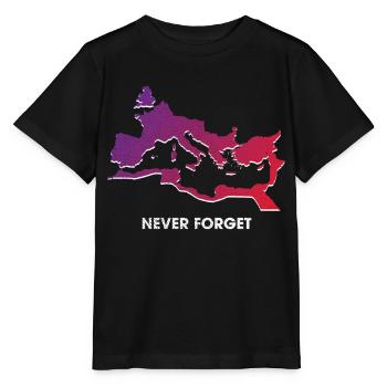 Empire romain, Romains anciens, César - T-shirt bio MINI CREATOR Stanley/Stella Enfant - noir - Devant - Mikhail (115cm)
