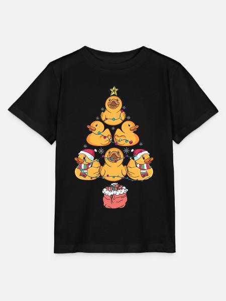 Gummi Ente Weihnachtsbaum - Stanley/Stella Kinder T-Shirt MINI CREATOR - Schwarz
