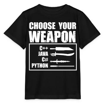Python-Programmierung, Programmierer, Coder - Stanley/Stella Kinder T-Shirt MINI CREATOR  - Schwarz - Vorne - Mikhail (115cm)