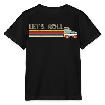 Patin à roulettes, patin à roulettes, patin à roulettes - T-shirt bio MINI CREATOR Stanley/Stella Enfant - noir - Devant - Mikhail (115cm)
