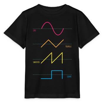 Synthesizer Audiowaves Analog Digital - Stanley/Stella MINI CREATOR Kids’ T-Shirt - black - Front - Mikhail (115cm)