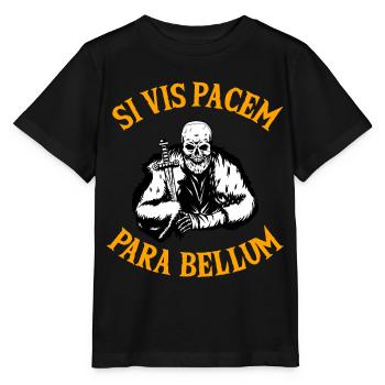 SI VIS Pacem Para Bellum - T-shirt bio MINI CREATOR Stanley/Stella Enfant - noir - Devant - Mikhail (115cm)