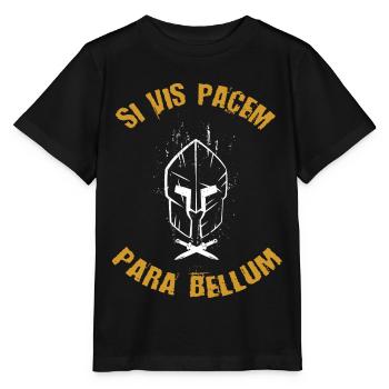 SI VIS Pacem Para Bellum - T-shirt bio MINI CREATOR Stanley/Stella Enfant - noir - Devant - Mikhail (115cm)