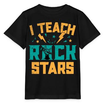 Ich Unterrichte Rockstars Musiklehrer - Stanley/Stella Kinder T-Shirt MINI CREATOR  - Schwarz - Vorne - Mikhail (115cm)