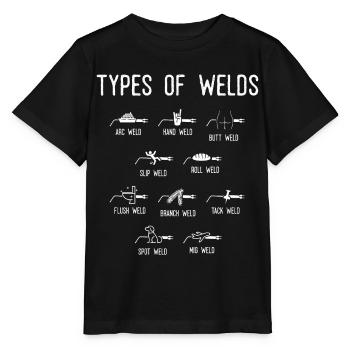 Welders, Weld types Of welds - Stanley/Stella MINI CREATOR Kids’ T-Shirt - black - Front - Mikhail (115cm)