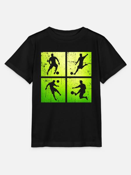Fußball Fußballer - Stanley/Stella Kinder T-Shirt MINI CREATOR - Schwarz