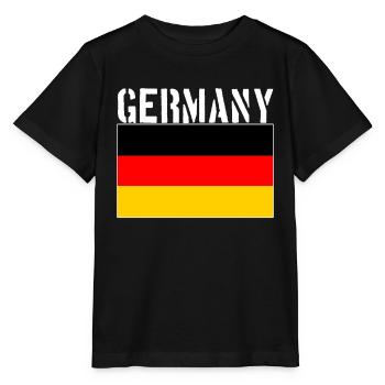 Drapeau de l’Allemagne - T-shirt bio MINI CREATOR Stanley/Stella Enfant - noir - Devant - Mikhail (115cm)