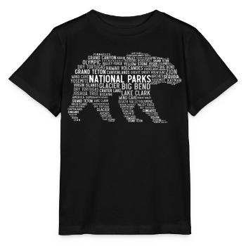 U.S. National Parks, Bear National Park - Stanley/Stella MINI CREATOR Kids’ T-Shirt - black - Front - Mikhail (115cm)