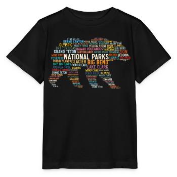 U.S. National Parks, Bear National Park - Stanley/Stella MINI CREATOR Kids’ T-Shirt - black - Front - Mikhail (115cm)