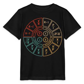 Ohms Loi, Ohm, Physique, Puissance, Watts - T-shirt bio MINI CREATOR Stanley/Stella Enfant - noir - Devant - Mikhail (115cm)