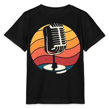 Microphone, Comédien, Comédie stand-up - T-shirt bio MINI CREATOR Stanley/Stella Enfant - noir - Devant - Mikhail (115cm)