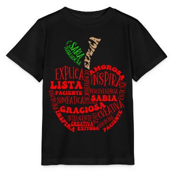 Professeur d’espagnol, Apprendre l’espagnol - T-shirt bio MINI CREATOR Stanley/Stella Enfant - noir - Devant - Mikhail (115cm)