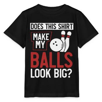 Bowling, Bowler, - Stanley/Stella MINI CREATOR Kids’ T-Shirt - black - Front - Mikhail (115cm)