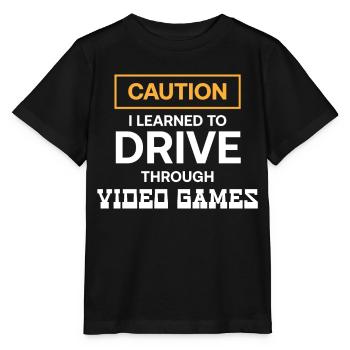Ich Habe Das Autofahren Durch Videospiele Gelernt - Stanley/Stella Kinder T-Shirt MINI CREATOR  - Schwarz - Vorne - Mikhail (115cm)