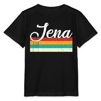 Jena Rétro Vintage - T-shirt bio MINI CREATOR Stanley/Stella Enfant - noir - Devant - Mikhail (115cm)
