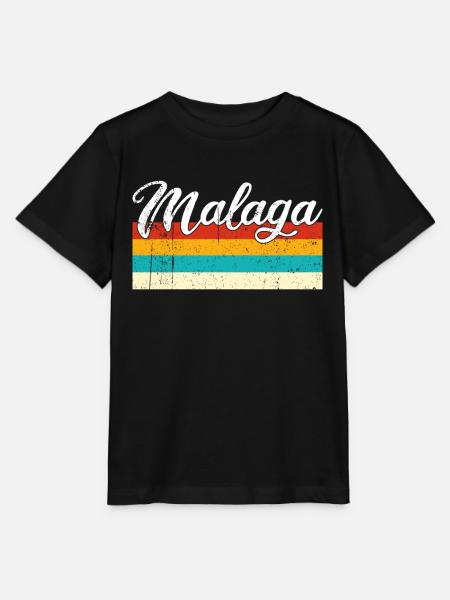 Malaga Retro Vintage - Stanley/Stella Kinder T-Shirt MINI CREATOR - Schwarz