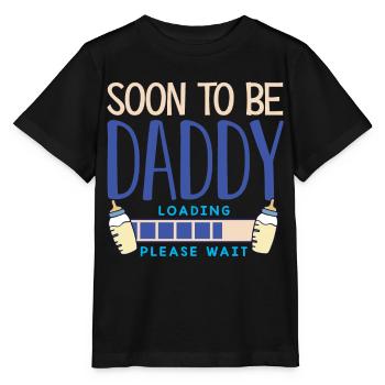 Soon to be Daddy, father - Stanley/Stella MINI CREATOR Kids’ T-Shirt - black - Front - Mikhail (115cm)