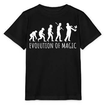 Évolution du magicien, magicien - T-shirt bio MINI CREATOR Stanley/Stella Enfant - noir - Devant - Mikhail (115cm)