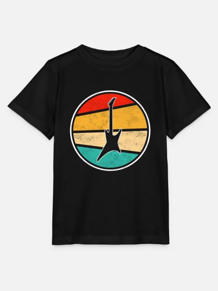 E Gitarre Retro - Stanley/Stella Kinder T-Shirt MINI CREATOR  - Schwarz