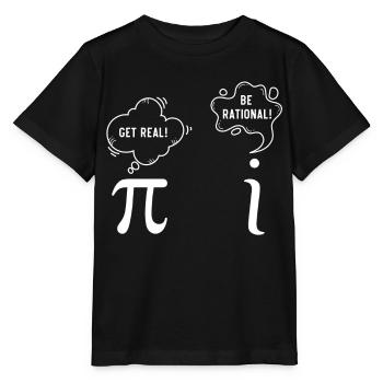 Rationales Mathematisches Nerd -Geschenk - Stanley/Stella Kinder T-Shirt MINI CREATOR  - Schwarz - Vorne - Mikhail (115cm)