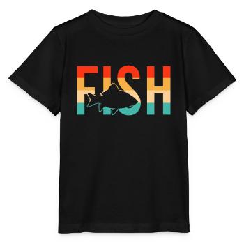Poisson poisson - T-shirt bio MINI CREATOR Stanley/Stella Enfant - noir - Devant - Mikhail (115cm)