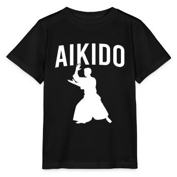 Aïkido - T-shirt bio MINI CREATOR Stanley/Stella Enfant - noir - Devant - Mikhail (115cm)