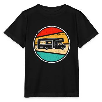Motorhome Retro - Stanley/Stella MINI CREATOR Kids’ T-Shirt - black - Front - Mikhail (115cm)