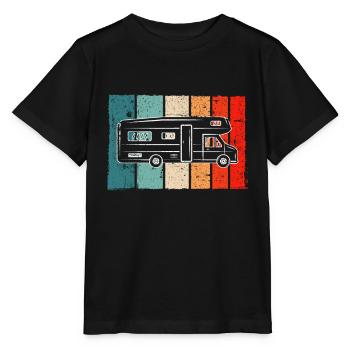 Motorhome Retro - Stanley/Stella MINI CREATOR Kids’ T-Shirt - black - Front - Mikhail (115cm)