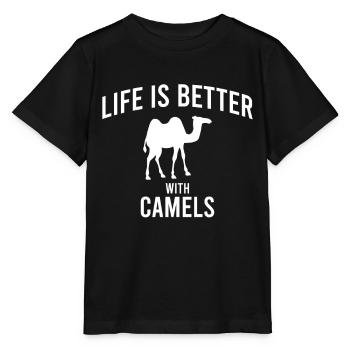 Camel Camel Saying - Stanley/Stella MINI CREATOR Kids’ T-Shirt - black - Front - Mikhail (115cm)