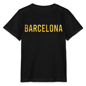 Barcelona - Stanley/Stella MINI CREATOR Kids’ T-Shirt - black - Front - Mikhail (115cm)