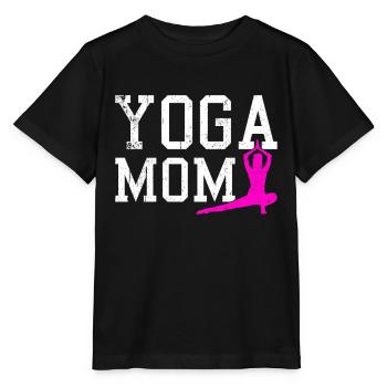 yoga mom - Stanley/Stella Kinder T-Shirt MINI CREATOR  - Schwarz - Vorne - Mikhail (115cm)