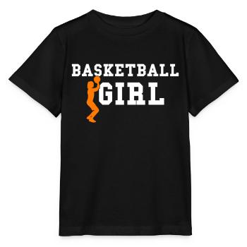 basketball girl - Stanley/Stella MINI CREATOR Kids’ T-Shirt - black - Front - Mikhail (115cm)