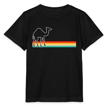 Dromedar Retro - Stanley/Stella Kinder T-Shirt MINI CREATOR  - Schwarz - Vorne - Mikhail (115cm)