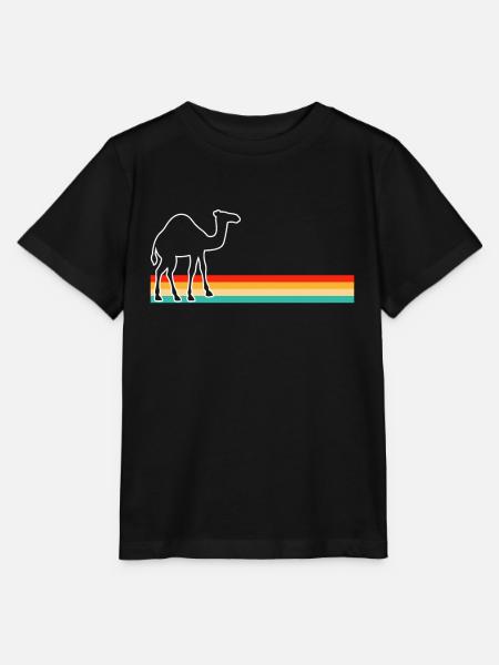 Dromedar Retro - Stanley/Stella Kinder T-Shirt MINI CREATOR - Schwarz