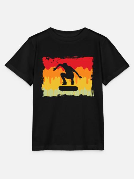 Skating Retro - Stanley/Stella Kinder T-Shirt MINI CREATOR - Schwarz