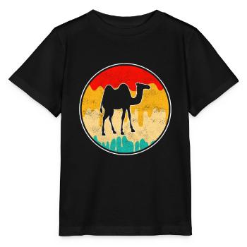 Dromedary Camel Retro - Stanley/Stella MINI CREATOR Kids’ T-Shirt - black - Front - Mikhail (115cm)