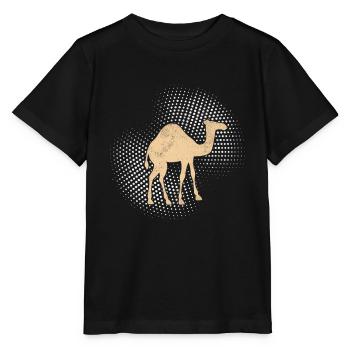 Kamel Dromedar - Stanley/Stella Kinder T-Shirt MINI CREATOR  - Schwarz - Vorne - Mikhail (115cm)