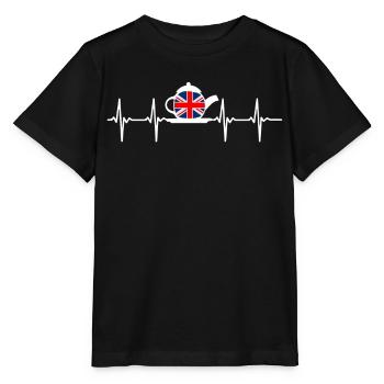 Amateurs de thé, buveurs de thé, heure du thé - T-shirt bio MINI CREATOR Stanley/Stella Enfant - noir - Devant - Mikhail (115cm)