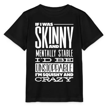 Mince et psychologiquement stable - T-shirt bio MINI CREATOR Stanley/Stella Enfant - noir - Devant - Mikhail (115cm)