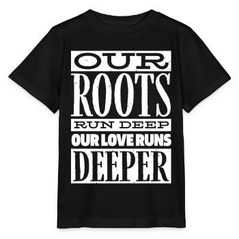 Arbre généalogique, nos racines vont plus loin - T-shirt bio MINI CREATOR Stanley/Stella Enfant - noir - Devant - Mikhail (115cm)