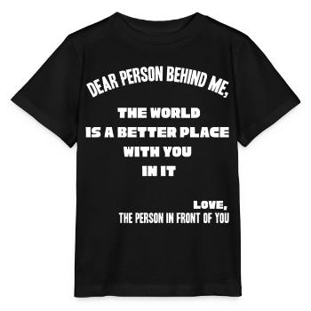 Personne derrière moi, un meilleur endroit - T-shirt bio MINI CREATOR Stanley/Stella Enfant - noir - Devant - Mikhail (115cm)