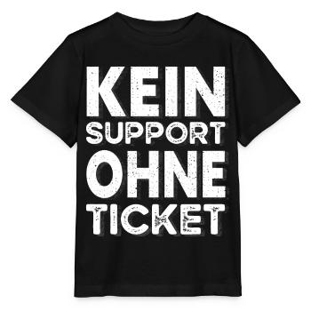 Kein Ticket, Kein Support, Helpdesk, Callenter - Stanley/Stella Kinder T-Shirt MINI CREATOR  - Schwarz - Vorne - Mikhail (115cm)