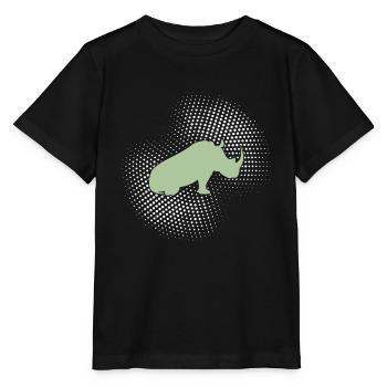 Rhinoceros - Stanley/Stella MINI CREATOR Kids’ T-Shirt - black - Front - Mikhail (115cm)