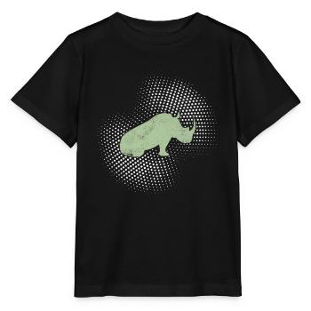 Rhinoceros - Stanley/Stella MINI CREATOR Kids’ T-Shirt - black - Front - Mikhail (115cm)
